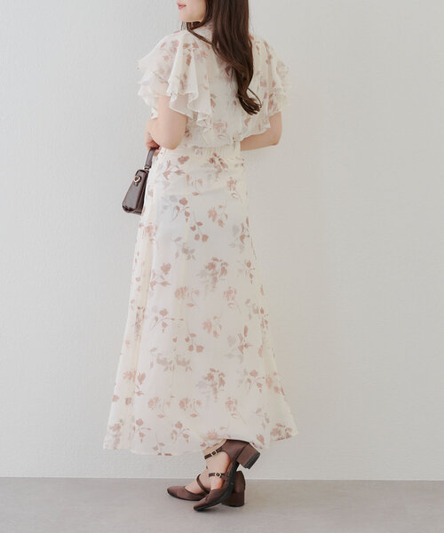 Another Branch olive des olive(アナザーブランチオリーブデオリーブ)の「【SETUP対応】ぼかし花柄マーメイドスカート(スカート・レディース・ブラウン/グレー/ブルー・FREE)」の8枚目の写真