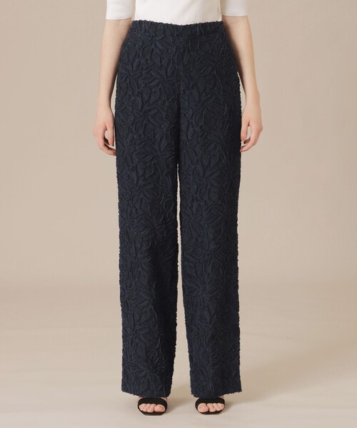 MACKINTOSH LONDON（マッキントッシュ ロンドン）の「フラワーカットジャカードパンツ（その他パンツ・レディース・ネイビー/ホワイト系その他・38/36）」の10枚目の写真