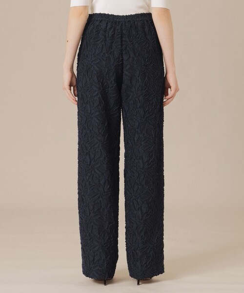 MACKINTOSH LONDON（マッキントッシュ ロンドン）の「フラワーカットジャカードパンツ（その他パンツ・レディース・ネイビー/ホワイト系その他・38/36）」の3枚目の写真