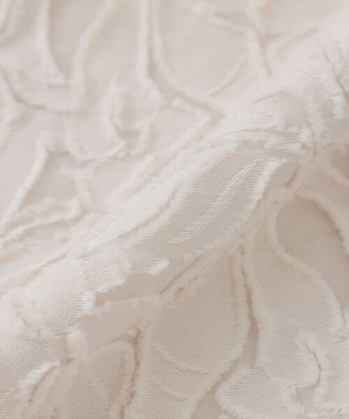 MACKINTOSH LONDON（マッキントッシュ ロンドン）の「フラワーカットジャカードパンツ（その他パンツ・レディース・ネイビー/ホワイト系その他・38/36）」の6枚目の写真