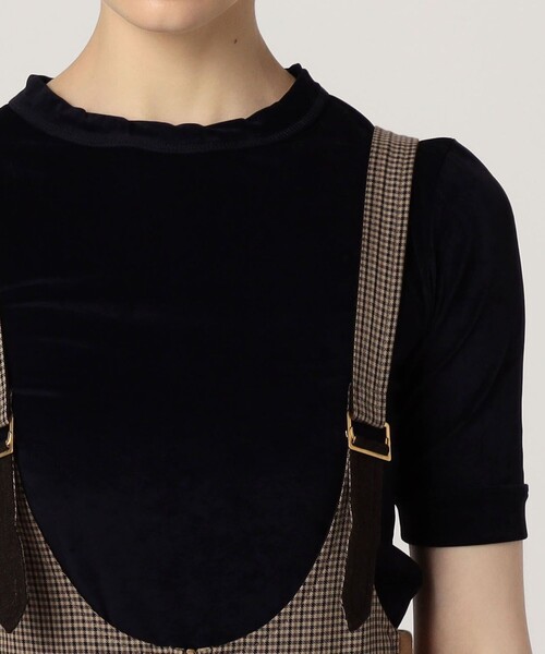 FUMIKA_UCHIDA HOUNDSTOOTH サロペット