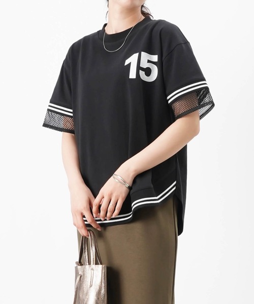 セール】LC/LLL メッシュラインナンバーT（Tシャツ/カットソー