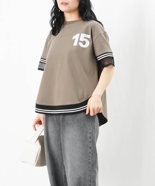 セール】LC/LLL メッシュラインナンバーT（Tシャツ/カットソー