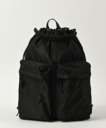 /ADAMPATEK/double pockets drawstring backpack/ダブルポケットバックパック