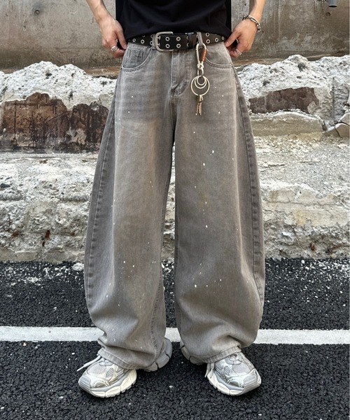 ADAMASTE（アダマスト）の「【ADAMASTE SELECT】baggy paint denim