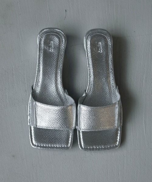 anuke（アンヌーク）の「anuke Square Ecoleather Sandals 62511005（サンダル・レディース・ブラック/シルバー・37/36/38）」の8枚目の写真