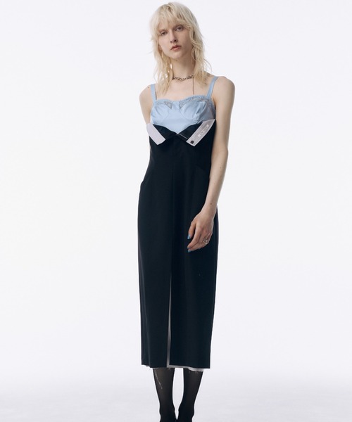 レイヤードレースマキシドレス韓国風 LAYERED LACE DRESS/レイヤードレースドレス(ワンピース