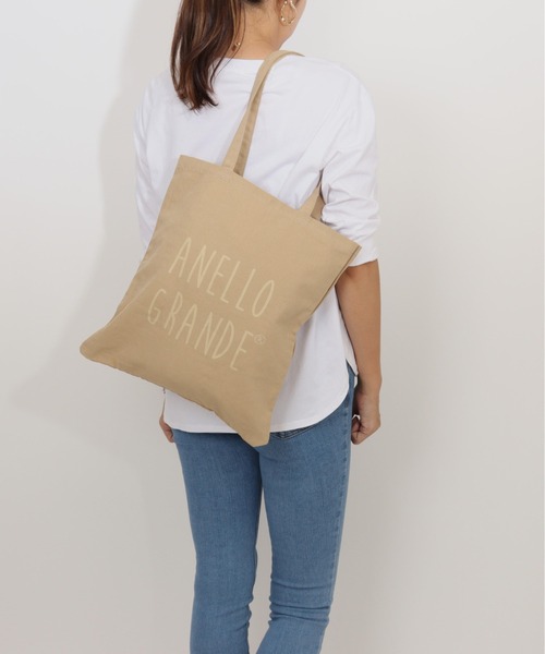 anello GRANDE(アネログランデ)の「anelloGRANDE マグ トート(トートバッグ・レディース・オレンジ/ベージュ/ダークグレー/ミント/ラベンダー・FREE)」の6枚目の写真