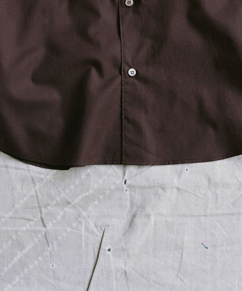LIDNM（リドム）の「HICOUNT WASHER TWILL H/S（シャツ/ブラウス・メンズ・ブラウン系その他・SMALL/MEDIUM/LARGE）」の12枚目の写真