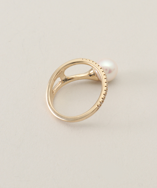 Hirotaka/ヒロタカ Drosera Diamond Akoya Pearl Rin（リング