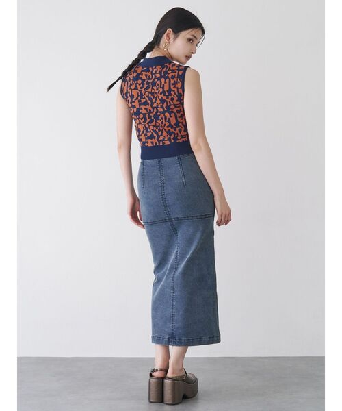 MURUA（ムルーア）の「ジオメポロニット（ニット/セーター・レディース・ブラック/ベージュ/ブルー・FREE）」の19枚目の写真