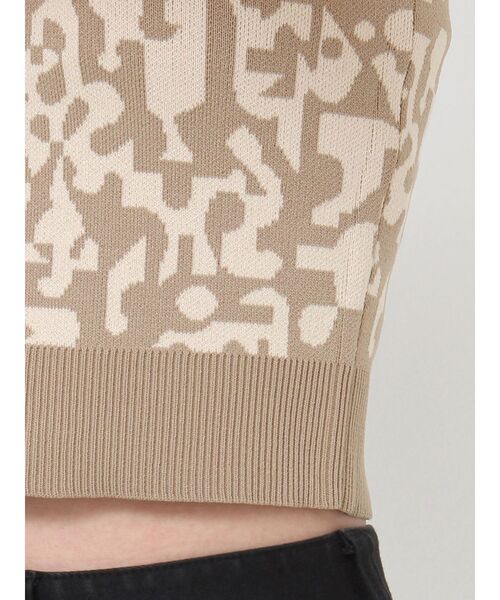 MURUA（ムルーア）の「ジオメポロニット（ニット/セーター・レディース・ブラック/ベージュ/ブルー・FREE）」の5枚目の写真