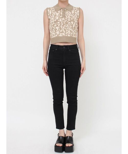 MURUA（ムルーア）の「ジオメポロニット（ニット/セーター・レディース・ブラック/ベージュ/ブルー・FREE）」の7枚目の写真