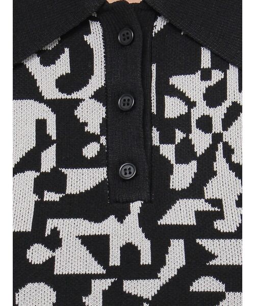 MURUA（ムルーア）の「ジオメポロニット（ニット/セーター・レディース・ブラック/ベージュ/ブルー・FREE）」の8枚目の写真