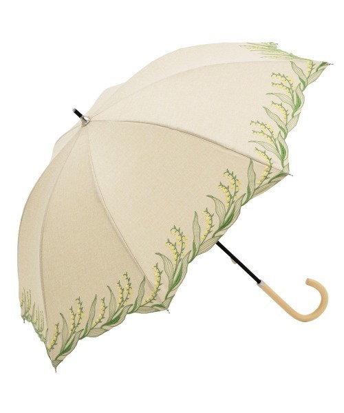 because（ビコーズ）の「because ビコーズ 晴雨兼用長傘（長傘・レディース・ブルー系その他/イエロー/ネイビー/イエロー系その他/ブラック系その他2/アイボリー/グレー/サックスブルー/ブラック/ベージュ系その他2/グレー系その他/ブルー系その他2/ベージュ系その他/ブラック系その他/グリーン・FREE）」の9枚目の写真