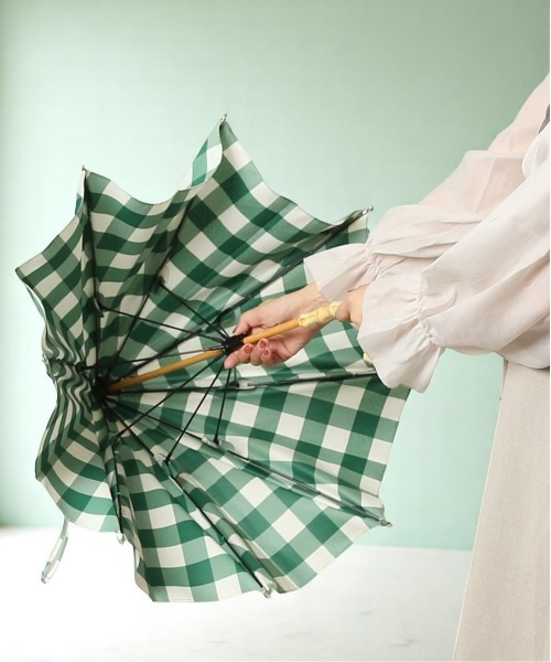 because（ビコーズ）の「because ビコーズ 晴雨兼用長傘（長傘・レディース・ブルー系その他/イエロー/ネイビー/イエロー系その他/ブラック系その他2/アイボリー/グレー/サックスブルー/ブラック/ベージュ系その他2/グレー系その他/ブルー系その他2/ベージュ系その他/ブラック系その他/グリーン・FREE）」の18枚目の写真