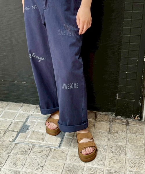 ground green store(グラウンドグリーンストア)の「ground green store / 本革厚底サンダル(サンダル・レディース・ブラウン・36/37/38/39/40)」の1枚目の写真