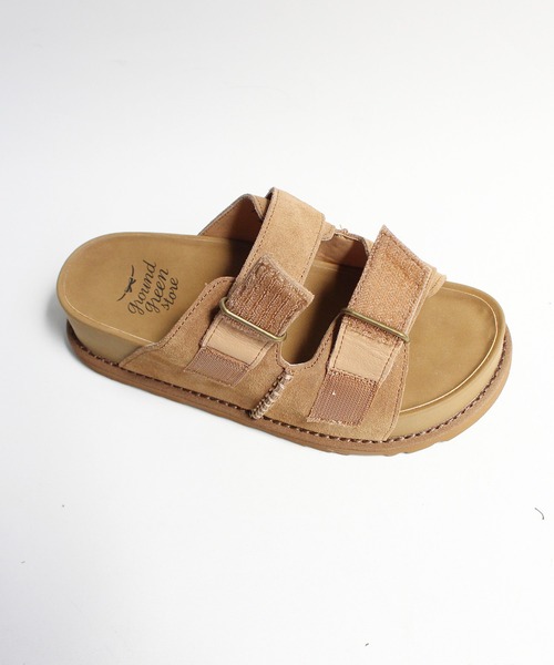 ground green store(グラウンドグリーンストア)の「ground green store / 本革厚底サンダル(サンダル・レディース・ブラウン・36/37/38/39/40)」の14枚目の写真