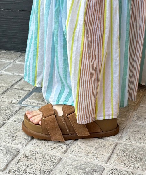 ground green store(グラウンドグリーンストア)の「ground green store / 本革厚底サンダル(サンダル・レディース・ブラウン・36/37/38/39/40)」の11枚目の写真