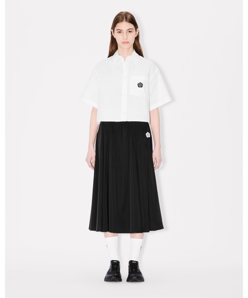 ブラウス シャツ 'Boke Flower 2.0' ショート ドロップド コットン シャツ レディース Boke Flower 2.0' ショート ドロップド コットン シャツ（シャツ