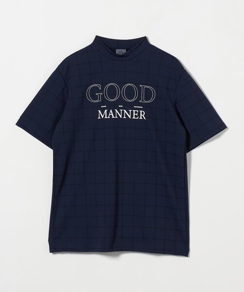 ユナイテッドアローズ　モックネックシャツ メンズ ロゴ モックネック ポロシャツ（Tシャツ/カットソー