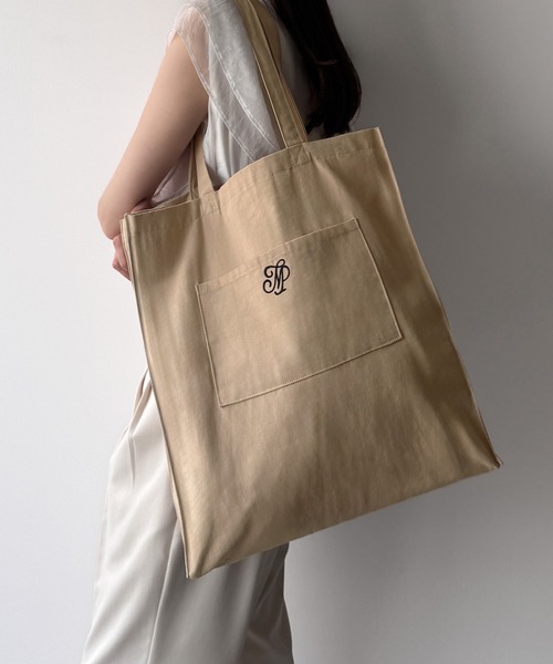 mipiarl(ミピアール)の「mipiarlトートバッグ(底板付)(トートバッグ・レディース・ブラック/ピンク/ベージュ/ナチュラル・FREE)」の3枚目の写真