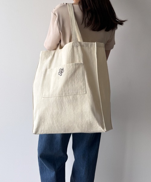 mipiarl(ミピアール)の「mipiarlトートバッグ(底板付)(トートバッグ・レディース・ブラック/ピンク/ベージュ/ナチュラル・FREE)」の6枚目の写真