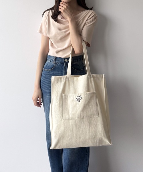 mipiarl(ミピアール)の「mipiarlトートバッグ(底板付)(トートバッグ・レディース・ブラック/ピンク/ベージュ/ナチュラル・FREE)」の7枚目の写真