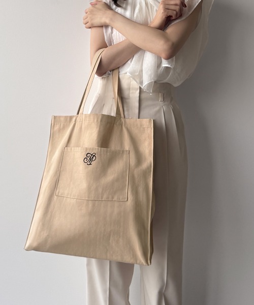 mipiarl(ミピアール)の「mipiarlトートバッグ(底板付)(トートバッグ・レディース・ブラック/ピンク/ベージュ/ナチュラル・FREE)」の9枚目の写真