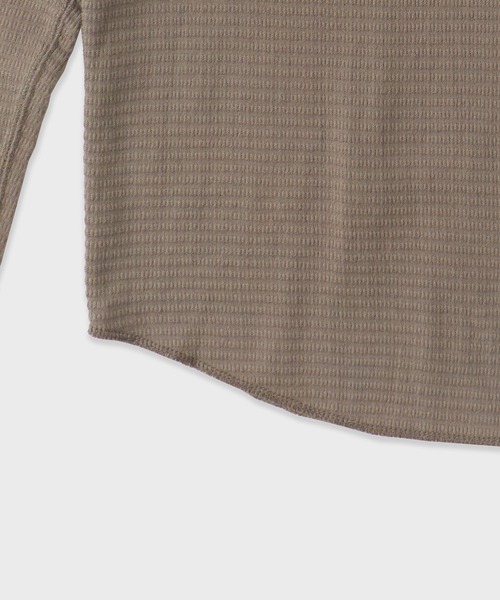 FLISTFIA（フリストフィア）の「FLISTFIA/フリストフィア Cew Neck Thermal サーマルトップス（Tシャツ/カットソー・メンズ・チャコール・2/3）」の10枚目の写真