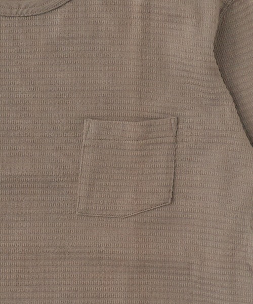 FLISTFIA（フリストフィア）の「FLISTFIA/フリストフィア Cew Neck Thermal サーマルトップス（Tシャツ/カットソー・メンズ・チャコール・2/3）」の8枚目の写真