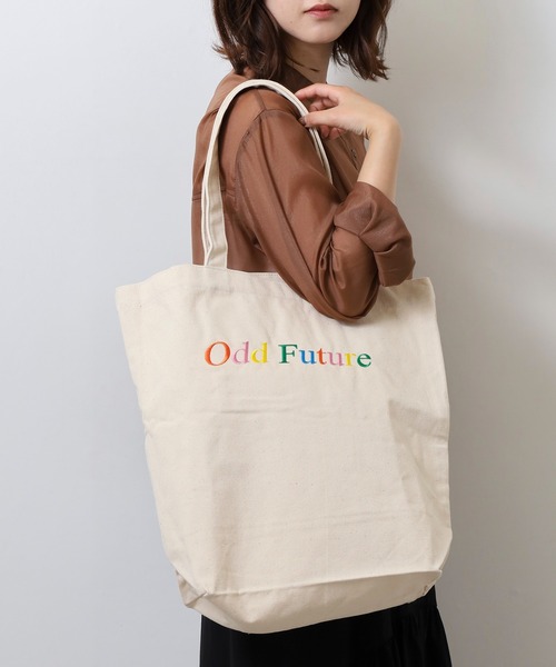 ODD FUTURE（オッドフューチャー）の「Odd Future キャンバス トートバッグ（トートバッグ・メンズ・ブラック/ナチュラル・FREE）」の5枚目の写真