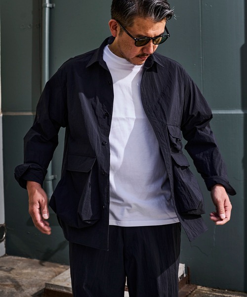 GORDON MILLER(ゴードンミラー)の「GORDON MILLER ライト テック ナイロン シャツ(シャツ/ブラウス・メンズ・ネイビー/ホワイト・0/1/2)」の14枚目の写真