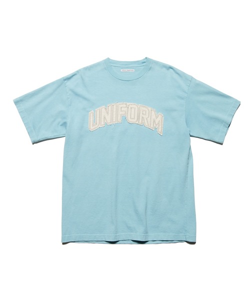 uniform experiment(ユニフォームエクスペリメント)の「CUT-OUT LOGO TEE(Tシャツ/カットソー・メンズ・ブラウン/ライトブルー/ブラック・1/3/2/4)」の3枚目の写真