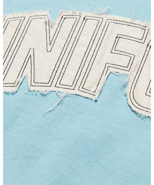 uniform experiment(ユニフォームエクスペリメント)の「CUT-OUT LOGO TEE(Tシャツ/カットソー・メンズ・ブラウン/ライトブルー/ブラック・1/3/2/4)」の10枚目の写真