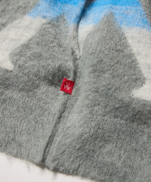 VIRGOwearworks（ヴァルゴウェアワークス）の「BLAZE CROSS SHARD KNIT（ニット/セーター・メンズ・ブラック/グレー/ネイビー・2/3/4）」の16枚目の写真