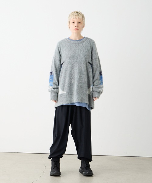 VIRGOwearworks（ヴァルゴウェアワークス）の「BLAZE CROSS SHARD KNIT（ニット/セーター・メンズ・ブラック/グレー/ネイビー・2/3/4）」の22枚目の写真