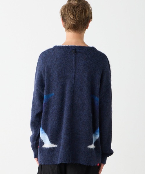 VIRGOwearworks（ヴァルゴウェアワークス）の「BLAZE CROSS SHARD KNIT（ニット/セーター・メンズ・ブラック/グレー/ネイビー・2/3/4）」の14枚目の写真