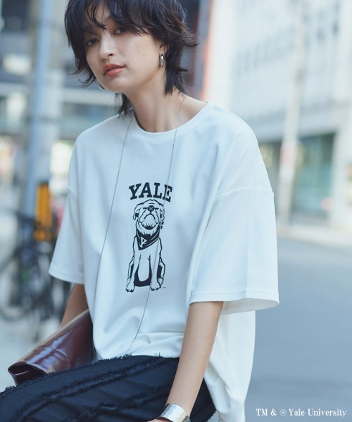 RASW(ラス)の「別注YALEドッグオーバーTシャツ(Tシャツ/カットソー・レディース・オフホワイト・L/M)」の2枚目の写真