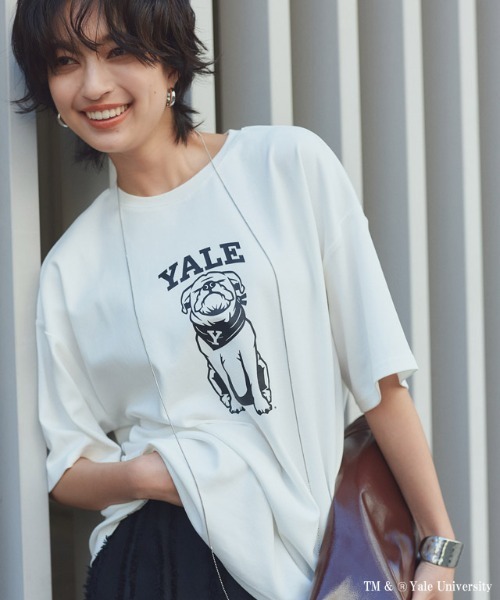 RASW(ラス)の「別注YALEドッグオーバーTシャツ(Tシャツ/カットソー・レディース・オフホワイト・L/M)」の6枚目の写真