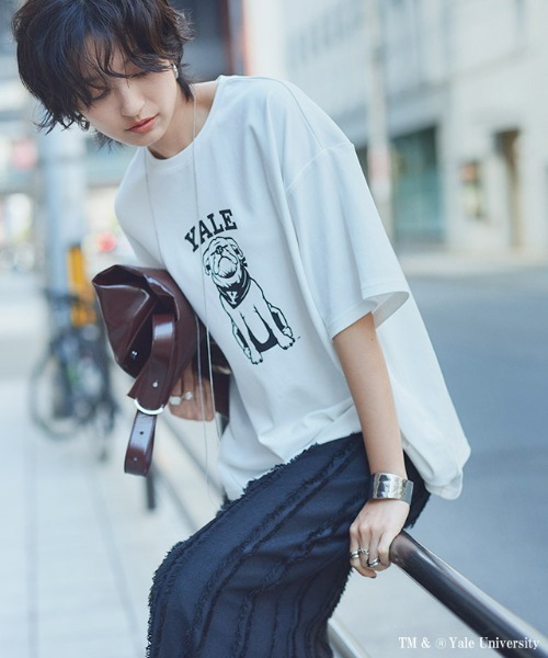 RASW(ラス)の「別注YALEドッグオーバーTシャツ(Tシャツ/カットソー・レディース・オフホワイト・L/M)」の19枚目の写真