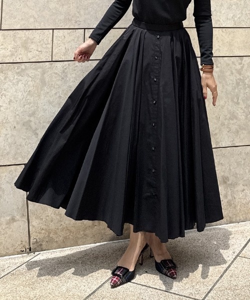 ▪︎ジェーンマープル▪︎バイオリン模様 フレアスカート 黒 ▪︎ジェーンマープル▪︎バイオリン模様 フレアスカート 黒｜