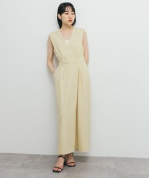 KBF | カシュクールラップジャンパースカート(ワンピース)