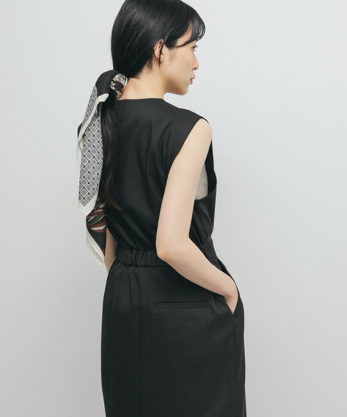 KBF（ケイビーエフ）の「カシュクールラップジャンパースカート（ワンピース・レディース・ブラック/イエロー系その他/ブラウン・ONE）」の12枚目の写真