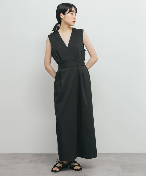 KBF（ケイビーエフ）の「カシュクールラップジャンパースカート（ワンピース・レディース・ブラック/イエロー系その他/ブラウン・ONE）」の16枚目の写真