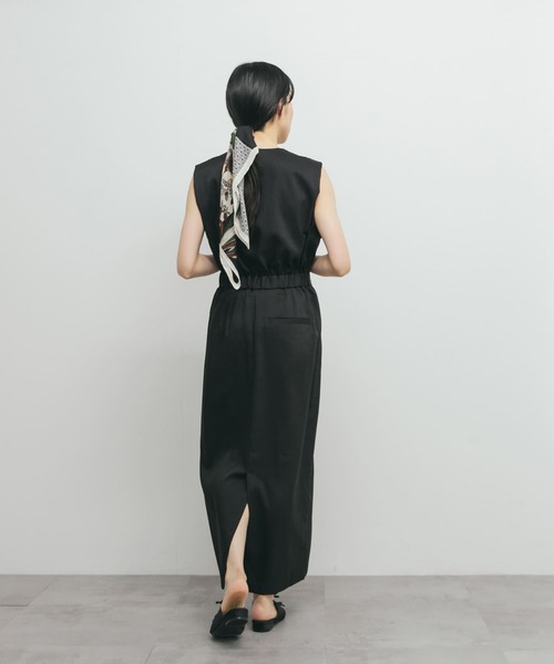 KBF（ケイビーエフ）の「カシュクールラップジャンパースカート（ワンピース・レディース・ブラック/イエロー系その他/ブラウン・ONE）」の17枚目の写真