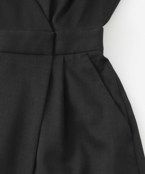 KBF（ケイビーエフ）の「カシュクールラップジャンパースカート（ワンピース・レディース・ブラック/イエロー系その他/ブラウン・ONE）」の7枚目の写真