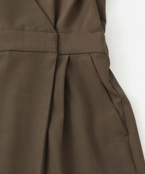 KBF（ケイビーエフ）の「カシュクールラップジャンパースカート（ワンピース・レディース・ブラック/イエロー系その他/ブラウン・ONE）」の8枚目の写真