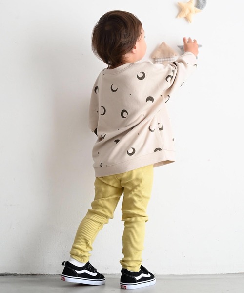 PUPPAPUPO(プッパプーポ)の「レギンス パンツ リブ(レギンス/スパッツ・キッズ・モスグリーン/イエロー/ミント/モカ/チャコール/杢グレー/ピンクベージュ/ライラック/グレイッシュベージュ/カーキ/アイボリー/ブラック・70/80/90/100/110)」の22枚目の写真