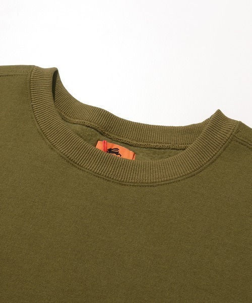 KRIFF MAYER（クリフメイヤー）の「裏起毛レトロカラークルー（スウェット・メンズ・オートミール/カーキ/グレイッシュベージュ/ネイビー・MEDIUM/X-LARGE/LARGE）」の10枚目の写真